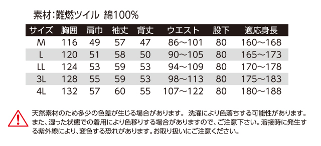 難燃服