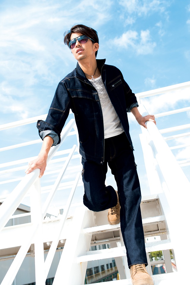 日本製かっこいいデニム作業服