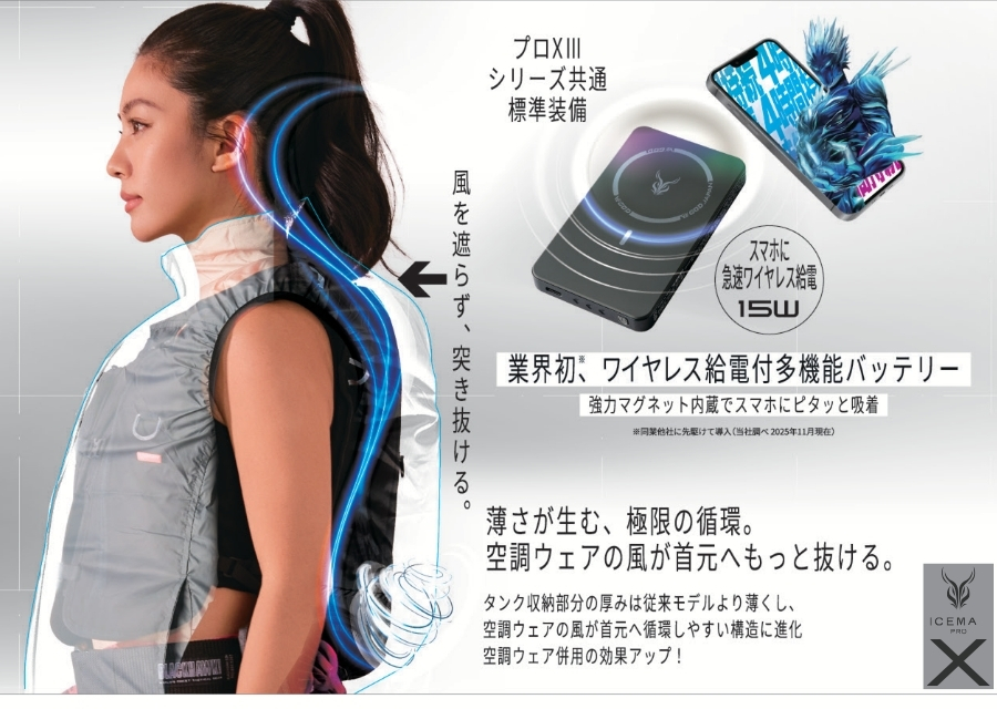 ICEMAN PRO-X3山真製鋸2026年アイスマンプロ冷却ベスト