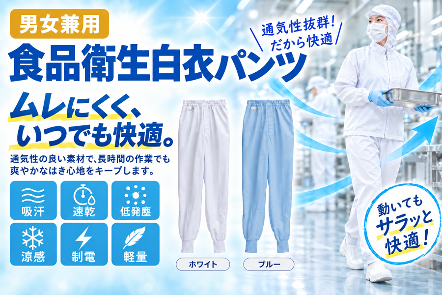 THP5960食品衛生白衣パンツ